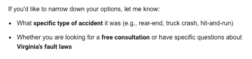 Narrowing Down Option in Search