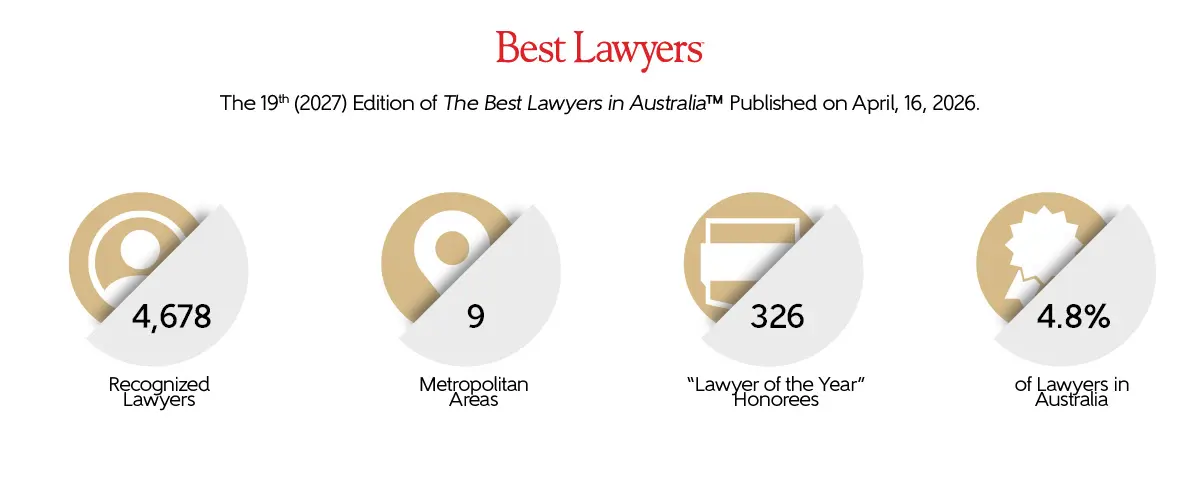 The overview of 2027 The Best Lawyers in Australia by the numbers