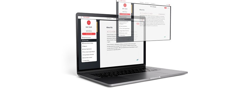 Before and after Smithy AI rewrite applied to a firm overview section