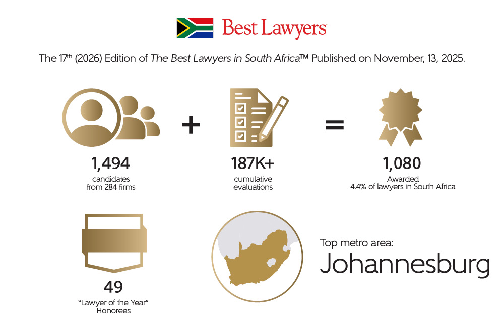 The 17th edition of the Best Lawyers in South Africa 2026