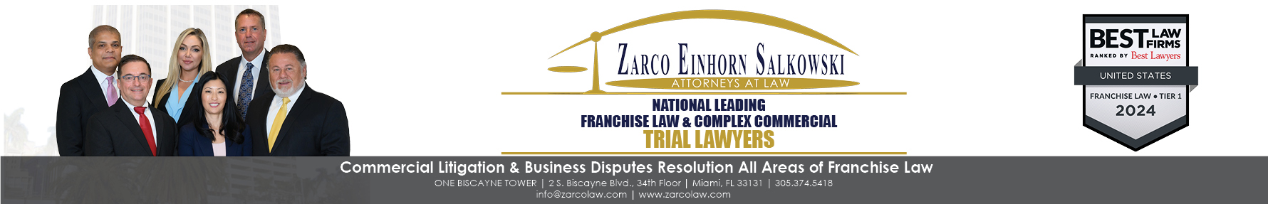 Zarco Einhorn Salkowski, P.A. Franchise Law Lawyers